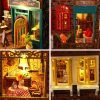 Goodsright Decor DIY Miniature Dollhouse Wooden Furniture Kit,Handmade Mini Modern Villa Model,1:24 Scale Creative Doll House Toys ES009