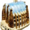 Goodsright Decor Sagrada Familia Cathedral Barcelona Spain Basilica is a UNESCO World Herritage Site Designed Glass Chritmas Tree Ornament Travel Souvenir Landmark