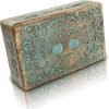 Goodsright Decor Great Birthday Gifts Handmade Decorative Wooden Jewelry Box Tree Of Life Carving Jewelry Organizer Keepsake Box Treasure Chest Trinket Holder Watch Box Storage Lock Box Housewarming Gift (Blue)