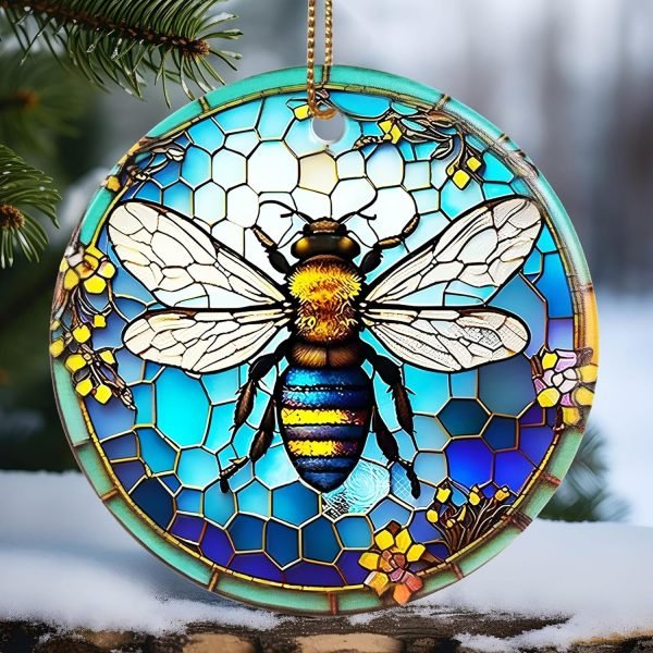 Goodsright Decor Christmas Ornament, Christmas Decoration, Holiday Present Idea, Heirloom Keepsake, Round Ceramic, Gift Exchange, Gift Idea, Hummingbird