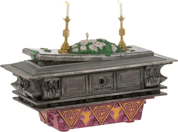 Goodsright Decor Keepsake Christmas Ornament , Disney The Haunted Mansion Collection The Coffin in the Conservatory With Light and Sound, Gifts for Disney Fans